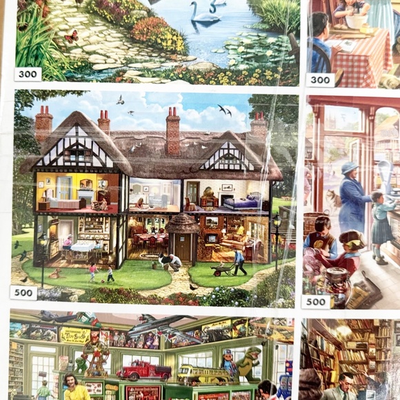 Lot/Set of 6 Jigsaw Puzzles White Mountain 300, 500, 1000 Pcs - Picture 5 of 7